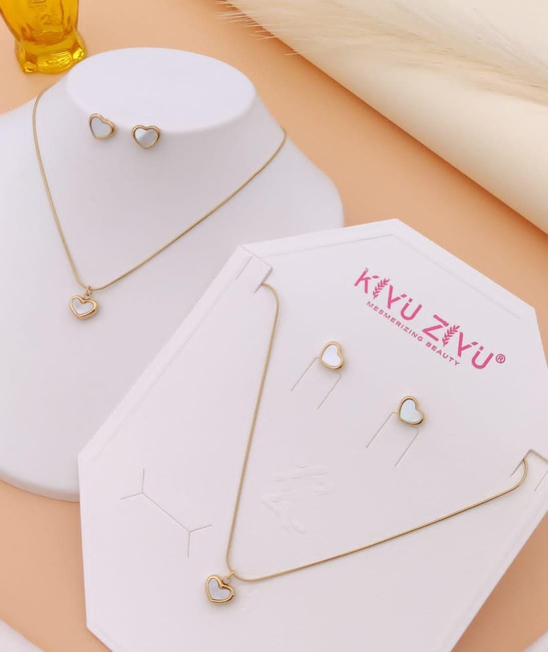 White heart Necklaces