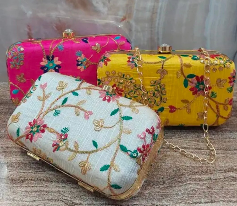 Square Ethnic clutches