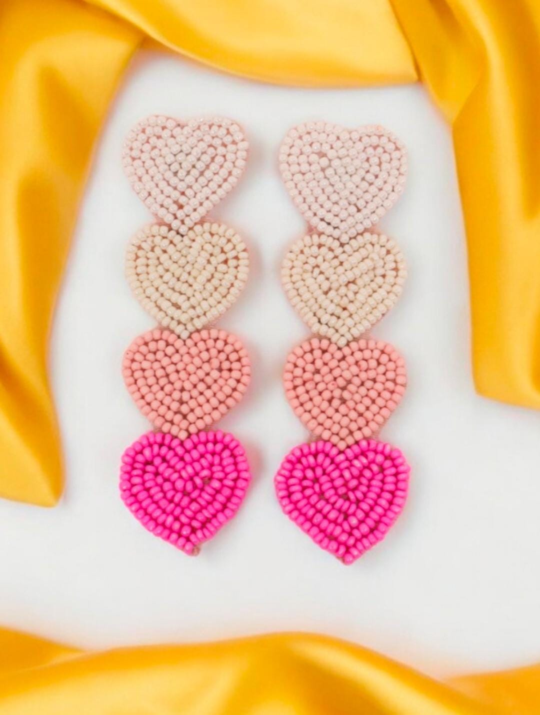 Handmade Pink Blossom Earrings