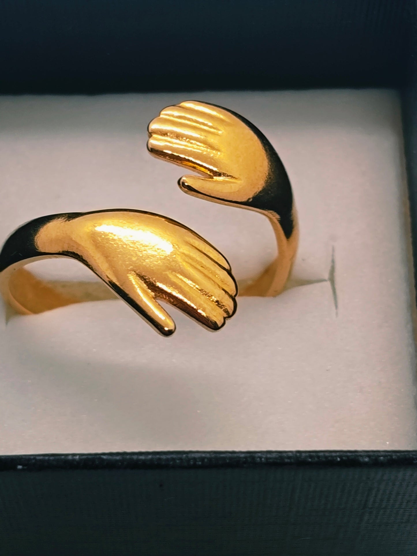 Connected Hands Ring