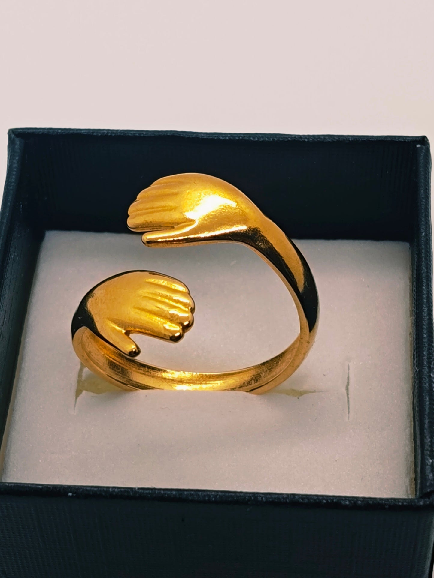 Connected Hands Ring